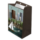 Stedelijk landschap medium cadeauzakje (Achterkant Gekanteld)