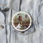 Stedelijk landschap ronde button 4,0 cm (In situ)