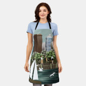 Stedelijk landschap schort (Gedragen)