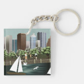 Stedelijk landschap sleutelhanger (Achterkant)