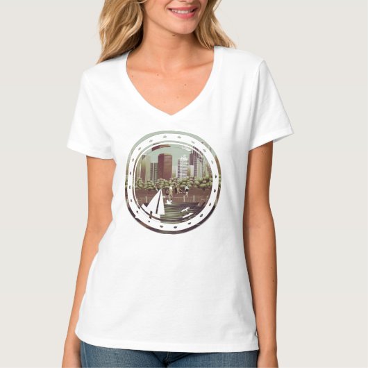 Stedelijk landschap T-Shirt (Voorkant)