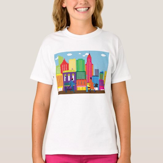 Stedelijk landschap t-shirt (Voorkant)