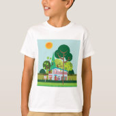 Stedelijk landschap t-shirt (Voorkant)