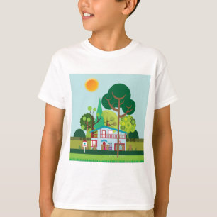 Stedelijk landschap t-shirt