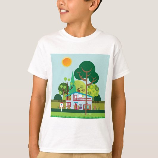 Stedelijk landschap t-shirt (Voorkant)