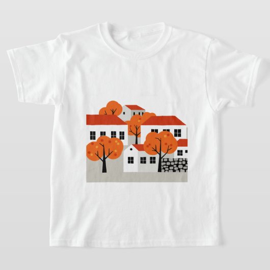 Stedelijk landschap t-shirt (Laagn)