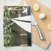Stedelijk landschap theedoek (Quarter Fold)