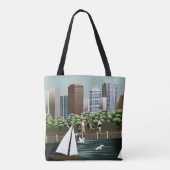 Stedelijk landschap tote bag (Achterkant)