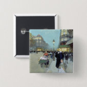 Stedelijk landschap vierkante button 5,1 cm (Voorkant /achterkant)