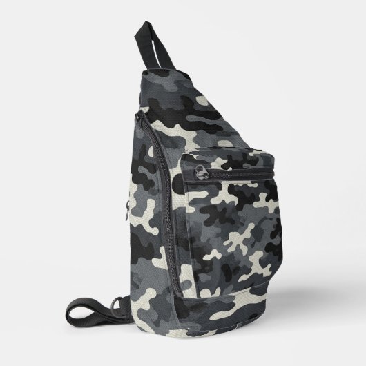Stedelijk Militair Camouflagepatroon Sling Bag (Linkerhoek)