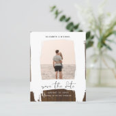 Stedelijk Minimalistisch Fotobestand 'Save The Dat (Staand voorkant)