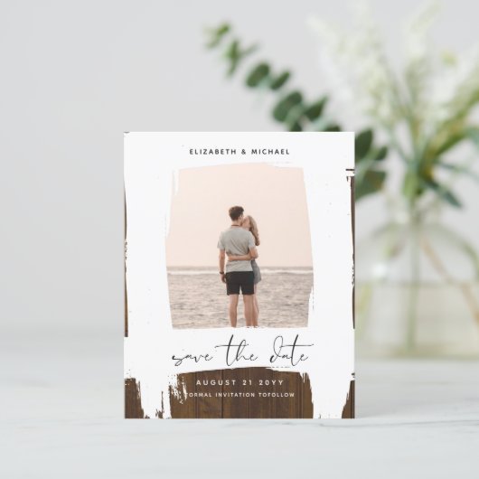 Stedelijk Minimalistisch Fotobestand 'Save The Dat (Staand voorkant)