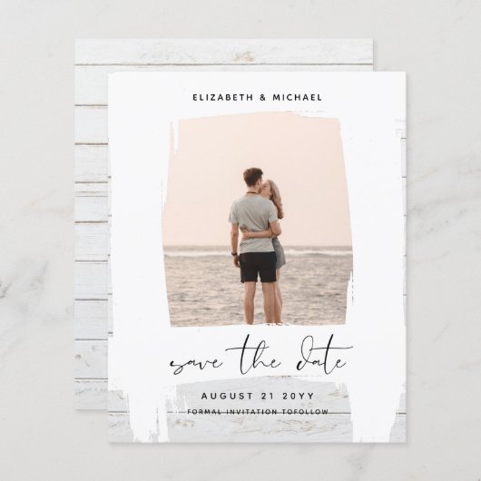 Stedelijk Minimalistisch Fotobestand 'Save The Dat (Voorkant / Achterkant)