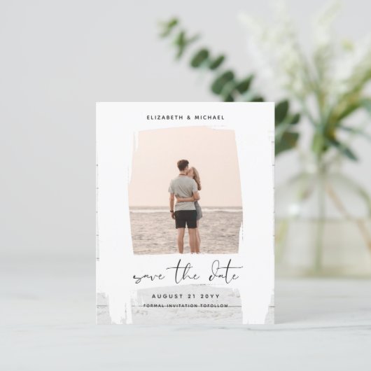 Stedelijk Minimalistisch Fotobestand 'Save The Dat (Staand voorkant)