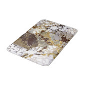 Stedelijk, modern, abstract patroon, wit, bruin go badmat (Gekanteld)