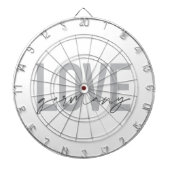 Stedelijk, modern, eenvoudig, cool design Love Dui Dartbord (Voorkant)