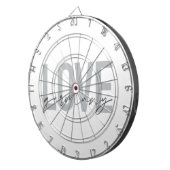 Stedelijk, modern, eenvoudig, cool design Love Dui Dartbord (Voorkant Rechts)