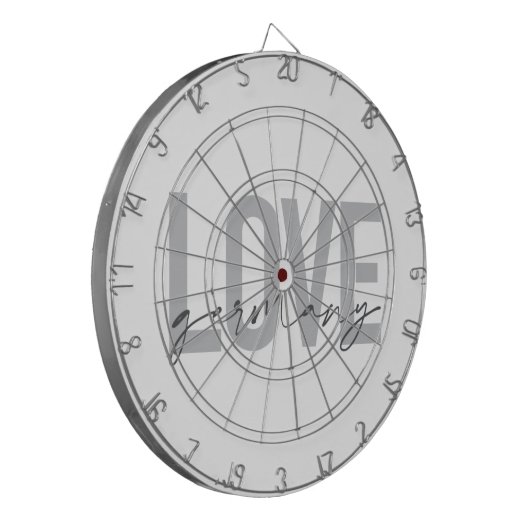 Stedelijk, modern, eenvoudig, cool design Love Dui Dartbord (Voorkant Links)