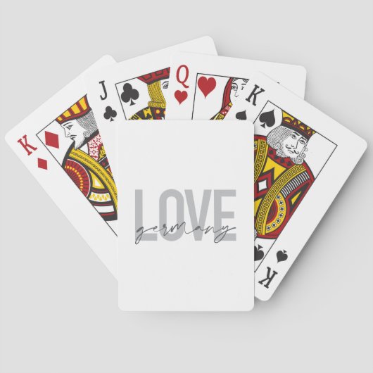 Stedelijk, modern, eenvoudig, koel ontwerp Love Du Pokerkaarten (Achterkant)