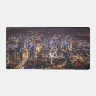 Stedelijk Nacht Stadsgezicht Bureau Mat