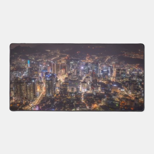 Stedelijk Nacht Stadsgezicht Bureau Mat (Voorkant)