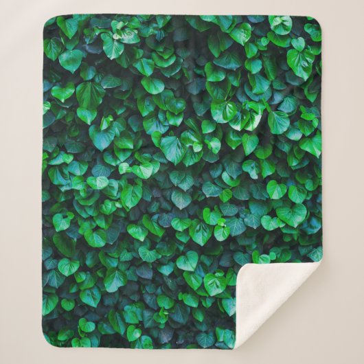 Stedelijk oerwoud binnentuinieren sherpa deken (Voorkant)