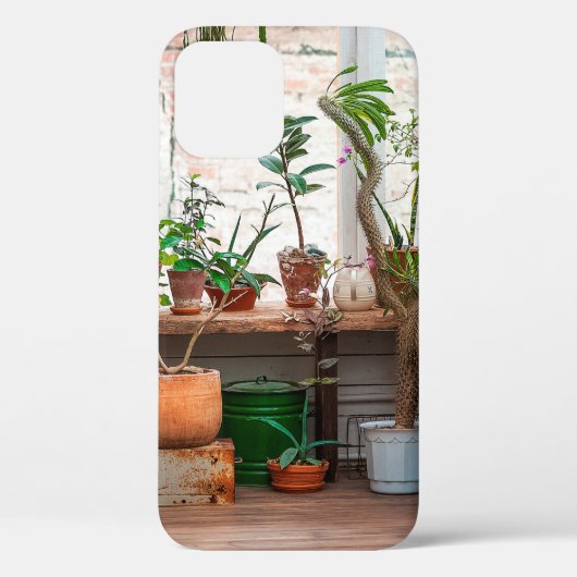 Stedelijk oerwoud. Wintertuin met planten, bloemen Case-Mate iPhone Case (Achterkant)