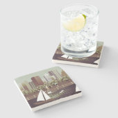 Stedelijk onderzetter van landschapssteen (Zijkant)