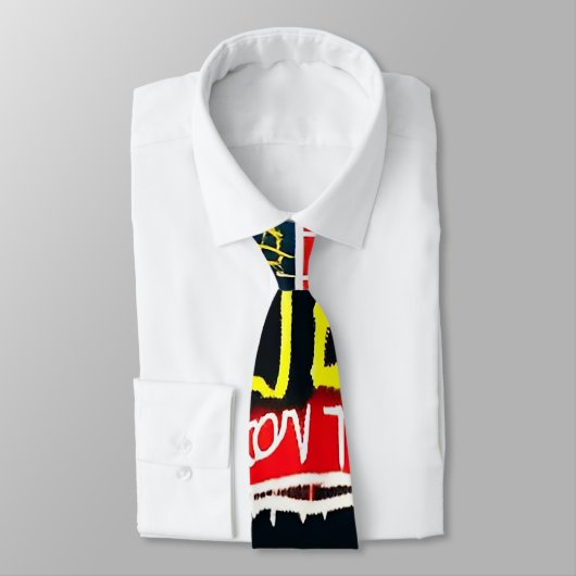 Stedelijk Patroon Koele graffiti Straat Stijl Hip  Stropdas (Gebonden)