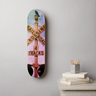 Stedelijk rustieke stadsgezicht Wachtend 2 Skatebo Persoonlijk Skateboard
