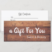 Stedelijk salon Cadeaucertificaat in Oostenrijk (Voorkant / Achterkant)