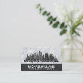 Stedelijk Silhouet van Onroerend Goed Visitekaartje (Staand voorkant)