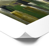 Stedelijk Stad Abstract Poster Groen 20 x 16 Print (Hoek)