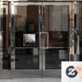 Stedelijk  stadscentrum raamsticker (Kantoordeur)