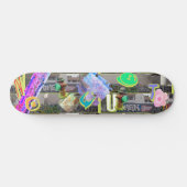 Stedelijk Stadssilhouet Geen Opgeven Persoonlijk Skateboard (Horizontaal)
