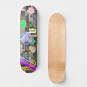 Stedelijk Stadssilhouet Geen Opgeven Persoonlijk Skateboard (Voorkant)