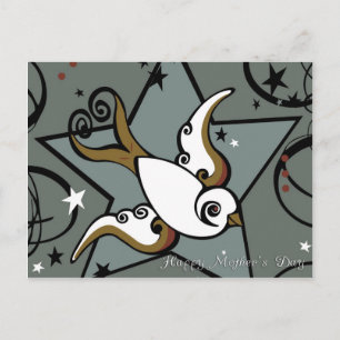 Stedelijk Tattoo Swallow Bird Design Briefkaart