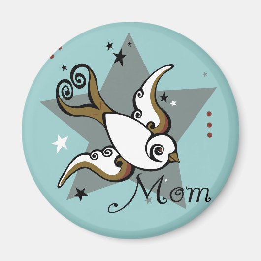 Stedelijk Tattoo Swallow Bird Design Magneet (Voorkant)