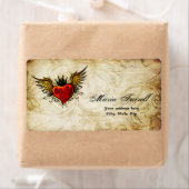  stedelijk Tattoo Wingel Heart Shipping Label (Insitu)
