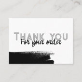 Stedelijk wit met logo hipster dank je wel visitekaartje (Voorkant)