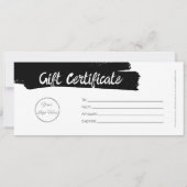Stedelijk wit met logo mannelijk cadeaubon (Achterkant)