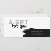 Stedelijk wit met logo mannelijk cadeaubon (Voorkant)