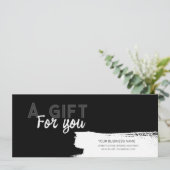 Stedelijk zwart met logo mannelijk cadeaubon (Staand voorkant)