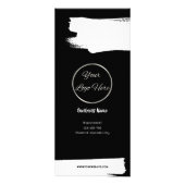 Stedelijk zwart met logo mannelijke prijslijst reclamekaart (Voorkant)