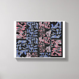 Stedelijke Abstracte Harmonie Canvas Afdruk