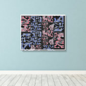 Stedelijke Abstracte Harmonie Canvas Afdruk (Insitu (Houten vloer))