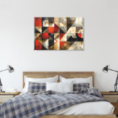 Stedelijke Abstracte Kunst Canvas Afdruk (Insitu (Slaapkamer))