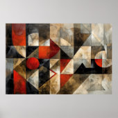Stedelijke Abstracte Kunst Poster (Voorkant)