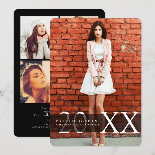 Stedelijke Afgestudeerde, Afstudeer aankondigingen (Voorkant / Achterkant)