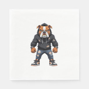 Stedelijke Alfa Bulldog � Straatstijl Mascotte Servet
